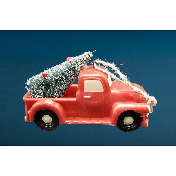 New Set of 3 Ornaments Red Truck - Christmas Tree - Holiday Woodlands - Orig Box - Picture 4 of 9